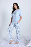 Zivame Cup Cake Knit Poly Pyjama Set - Orchid Tint — thumbnail 2